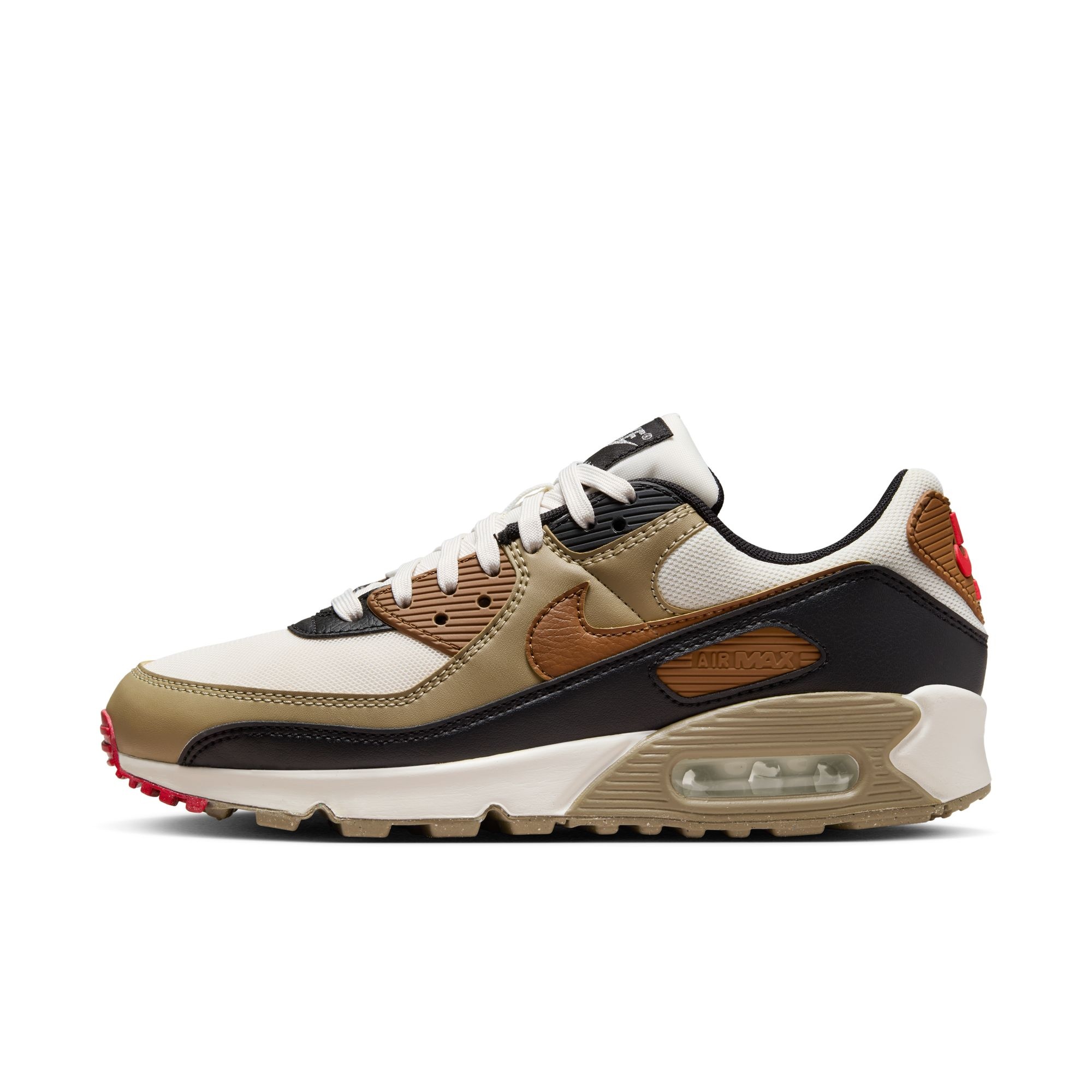 WMNS Nike Air Max 90 Phantom/British Tan-Black DH8010-005 - Sam Tabak