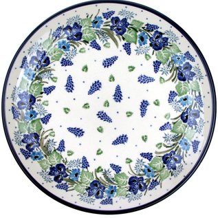 Ceramika Artystyczna Dinner Plate Wisteria Blue