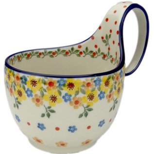Ceramika Artystyczna Soup Cup April Flowers