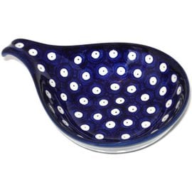 Ceramika Artystyczna Spoon Rest Size 2 Royal Blue