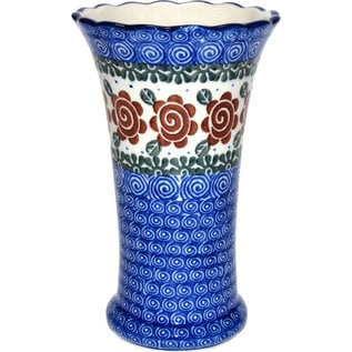 Ceramika Artystyczna Trumpet Vase Size 2 Lady Godiva Auburn