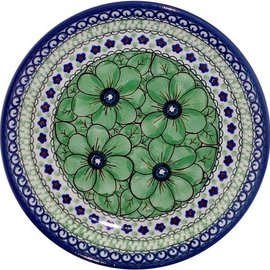 Ceramika Artystyczna Luncheon Plate Cosmos Green Signature 4