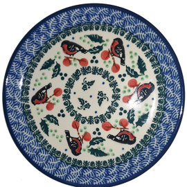 Ceramika Artystyczna Bread & Butter Plate Holiday Robin