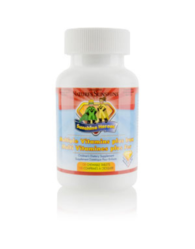 Nature's Sunshine Children's Multiple Vitamins plus Iron (100 chewable tablets)