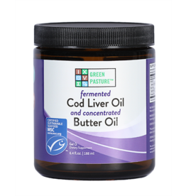 Green Pasture Products Fermented Cod Liver Oil & Butter Oil unflavored  Gel 6.4 oz