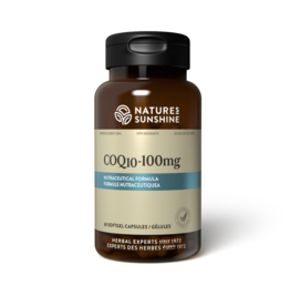 Nature's Sunshine CoQ-10 100mg (60 softgel capsules) NEW