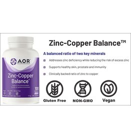 AOR Zinc-Copper Balance 100 Capsules