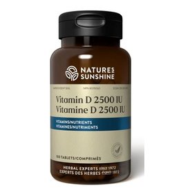 Nature's Sunshine Vitamin D 2500IU Nature's Sunshine  100 tabs