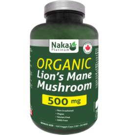 NAKA Naka Organic Lion's Mane Mushroom 500 mg 150 veg caps