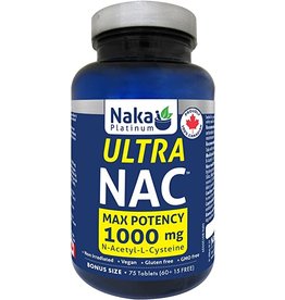 NAKA Ultra NAC  Max Potency 1000mg - 75 Tablets - Naka