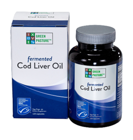 Green Pasture Products Fermented Cod Liver Oil, unflavored, 120 V Capsules