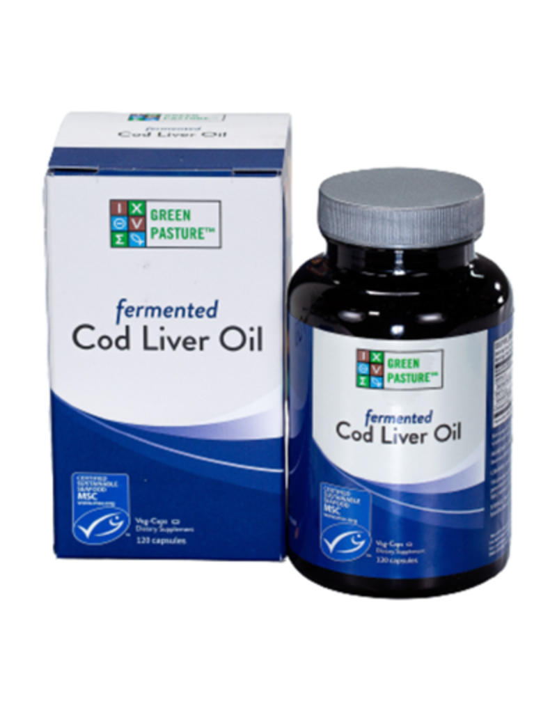 Green Pasture Products Fermented Cod Liver Oil, unflavored, 120 V Capsules