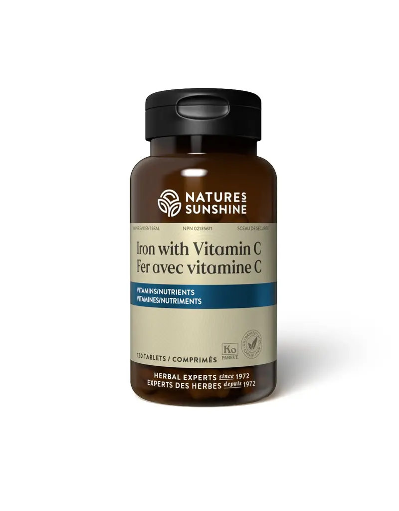 Nature's Sunshine Iron with Vitamin C (120 tablets)