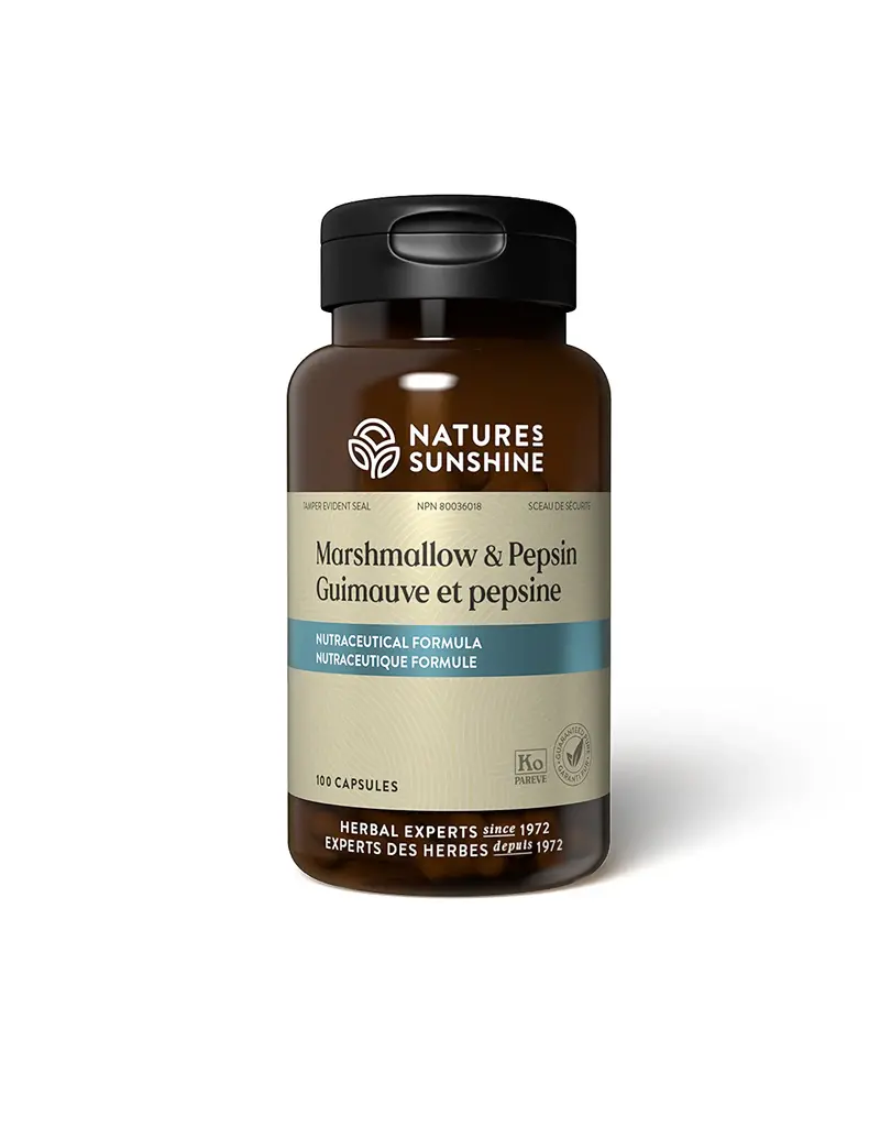 Nature's Sunshine Marshmallow & Pepsin (100 capsules)