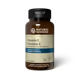 Nature's Sunshine Vitamin E w/Selenium (60 soft gel capsules)
