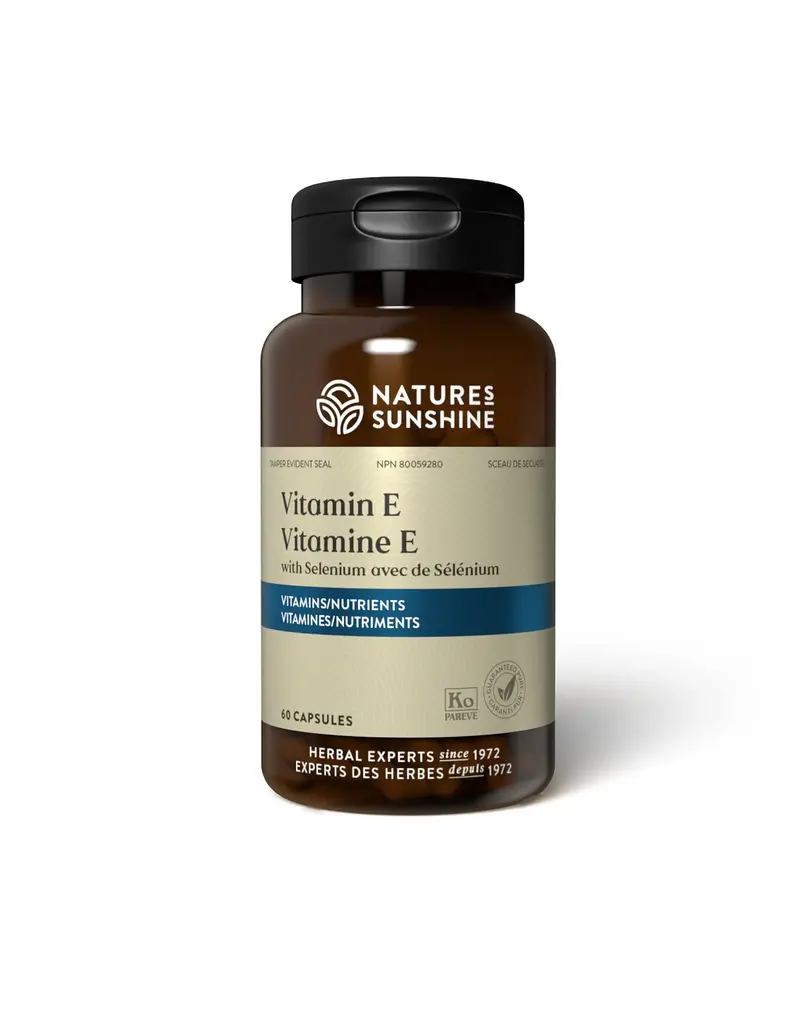 Nature's Sunshine Vitamin E w/Selenium (60 soft gel capsules)