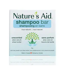 Nature's Aid Bar Shampoo Unscented  Aloe Vera & Shea Butter