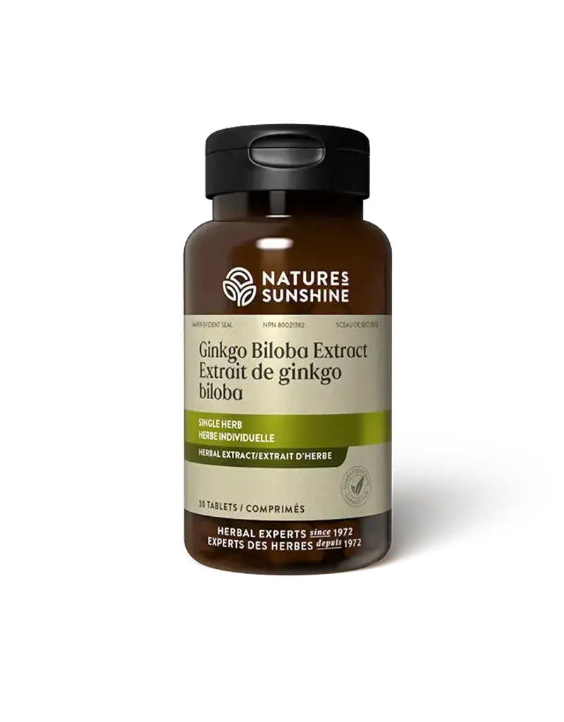 Nature's Sunshine Ginkgo Biloba Extract  (30 tablets)