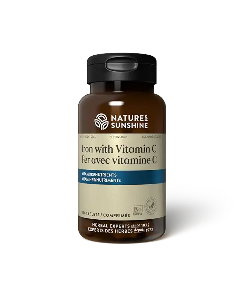 Nature's Sunshine Iron with Vitamin C (120 tablets)