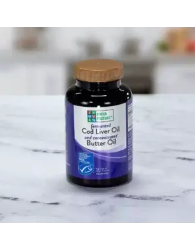 Green Pasture Products Fermented Cod Liver Oil & Butter Oil 120 Capsules