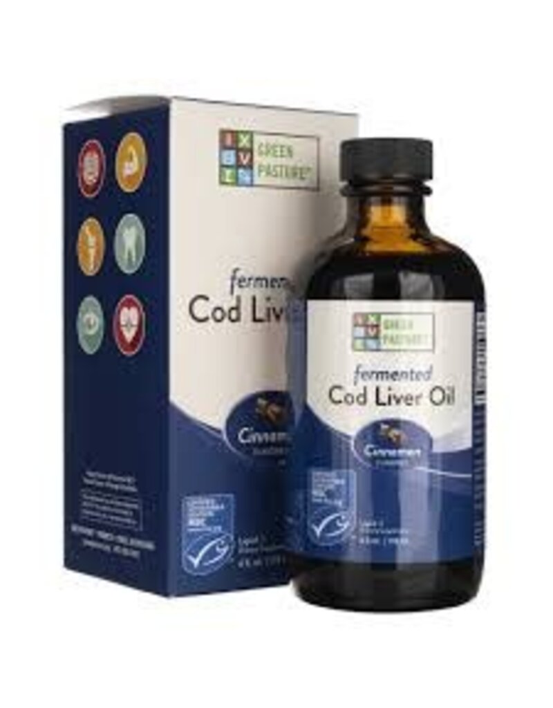 Green Pasture Products Fermented Cod Liver Oil Cinnamon  6 oz