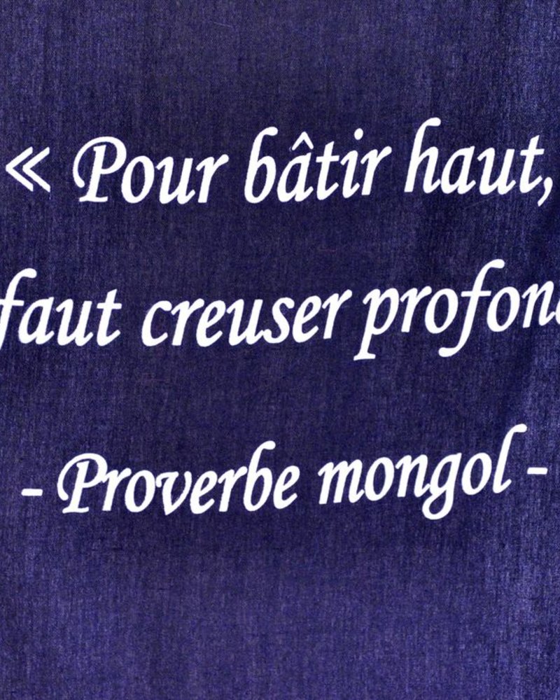 TOILE CITATION MONGOL 37 Boutique Nomade