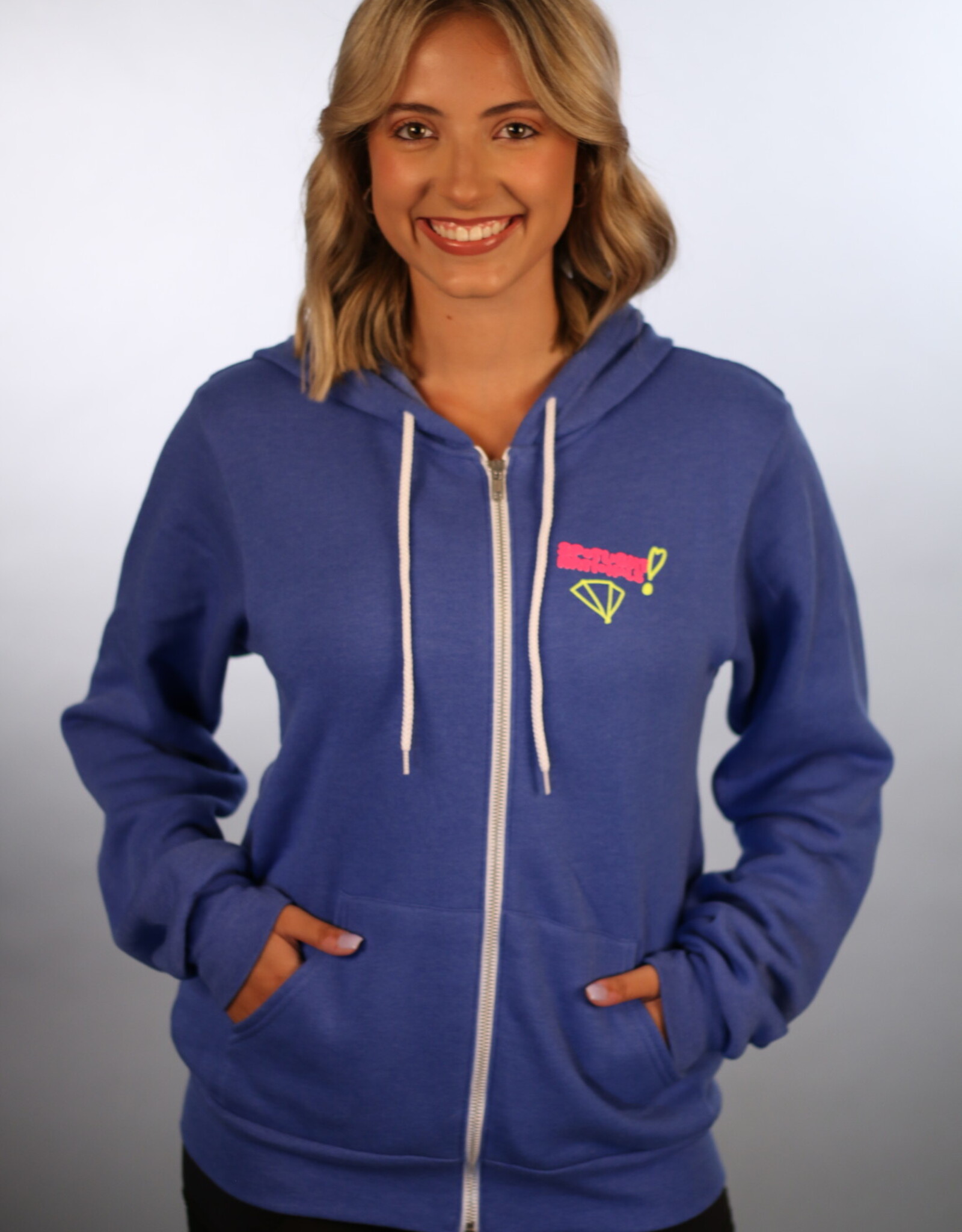 Nationals 2024 Blue Zip Hoodie LG