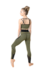 ZIG ZAG CAMI BRA TOP BLACK