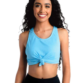 RIBBED TIE BRA TOP