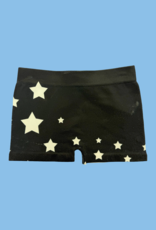Stars Short Black and White - Youth One Size