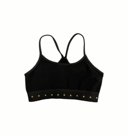 Black Rhinestone Cami - Youth One Size