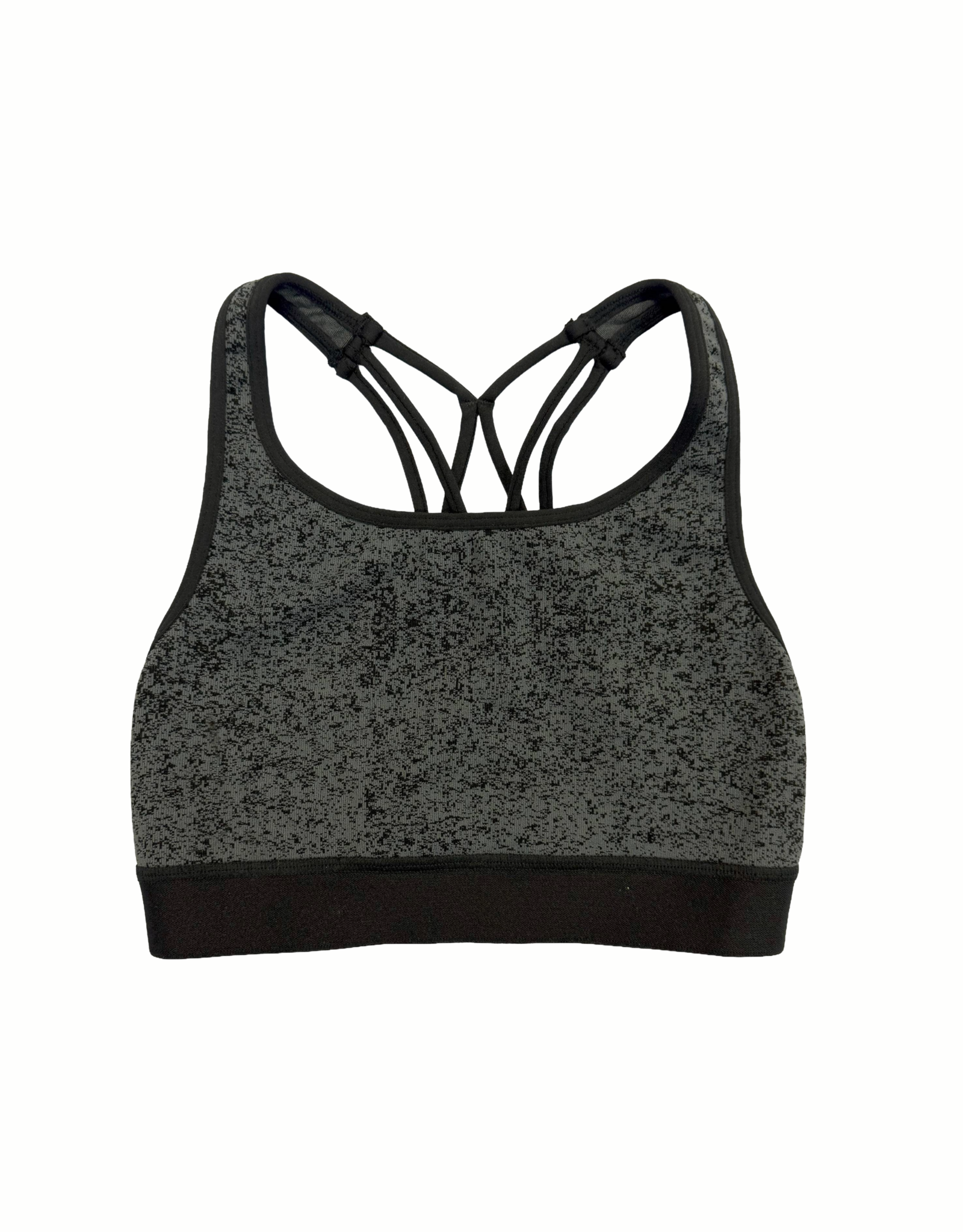 Strappy Sports Bra Charcoal - Adult One Size