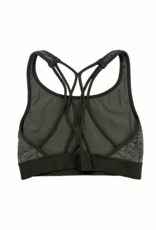 Strappy Sports Bra Charcoal - Adult One Size