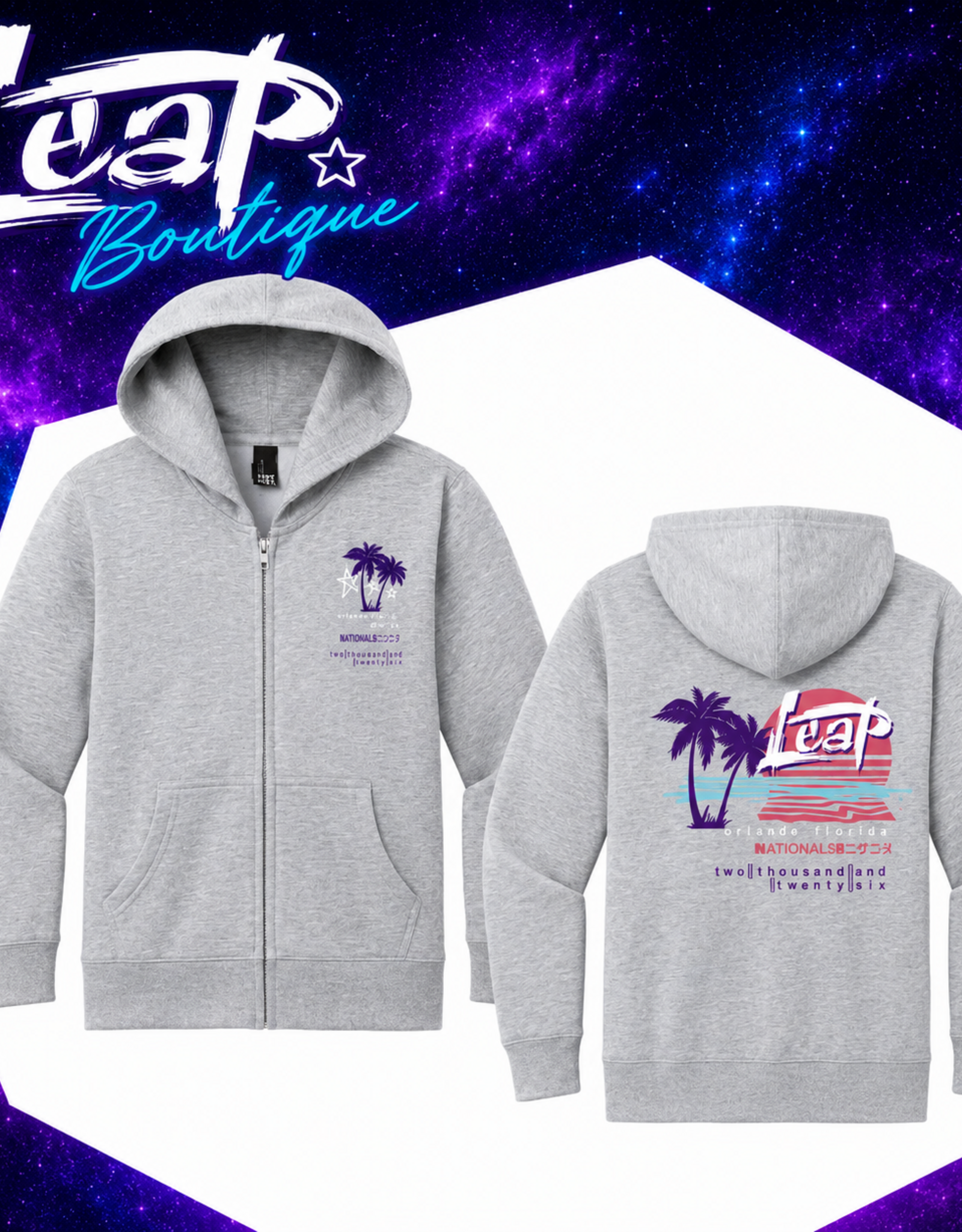 L - 2026 Leap! Nationals Youth Hoodie