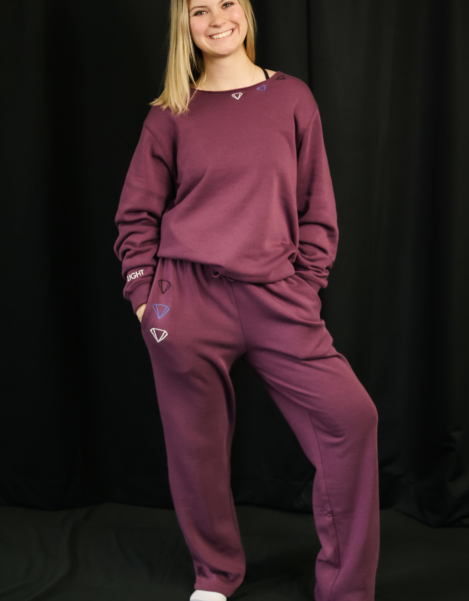 Between Classes Sweatpants- Cherry Cola