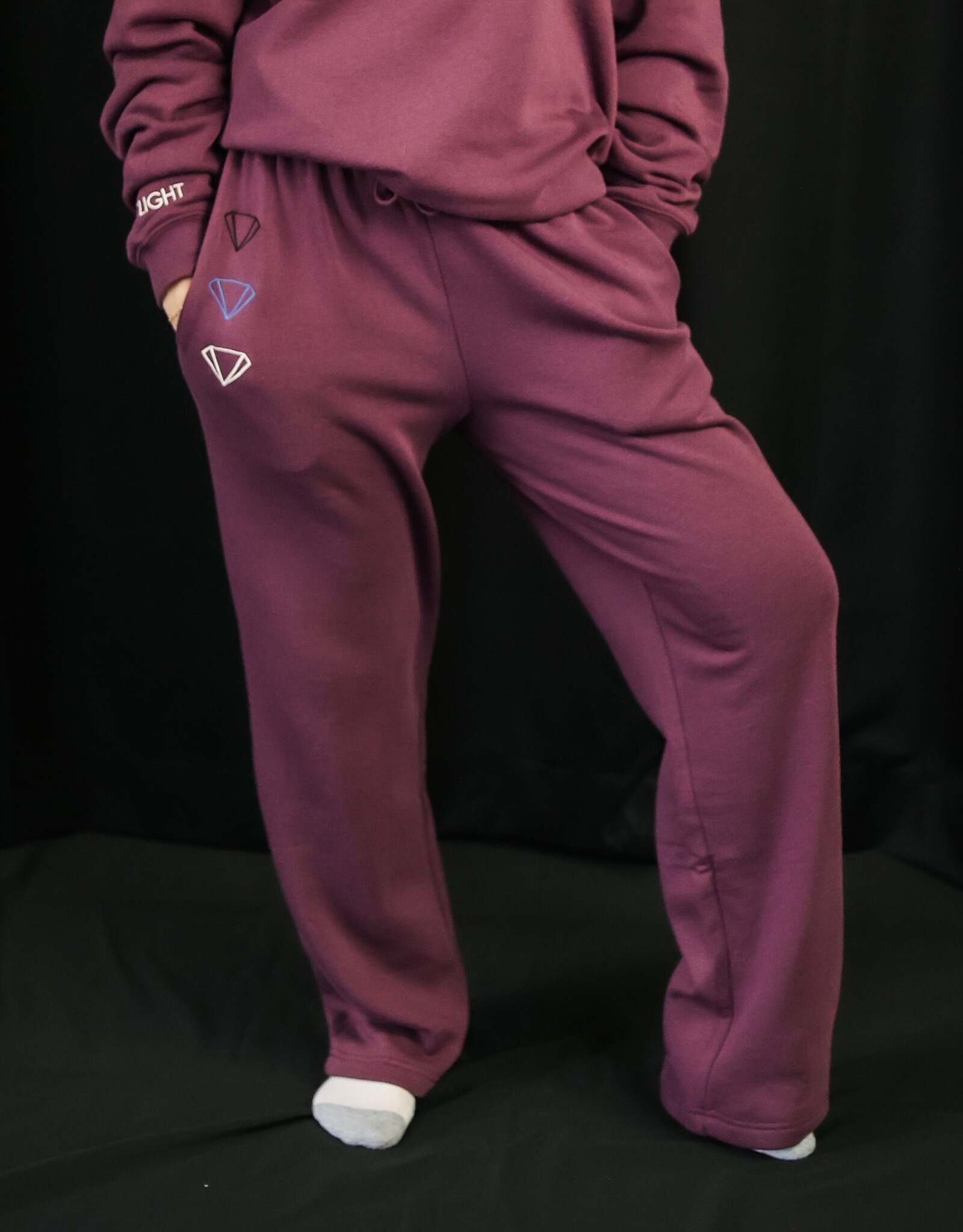 Between Classes Sweatpants- Cherry Cola