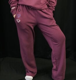 Between Classes Sweatpants- Cherry Cola
