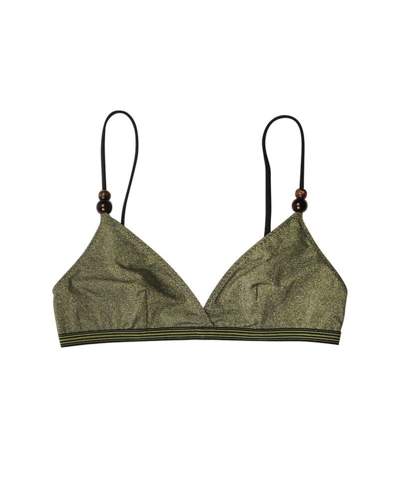 gold triangle bikini