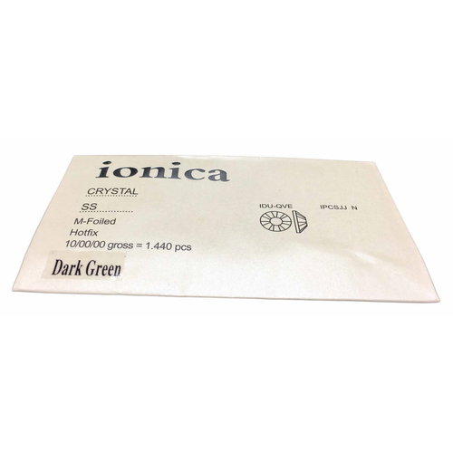 Ionica IONICA Crystal Rhinestones Dark Green Ionica IONICA Crystal Rhinestones Dark Green
