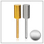 Carbide Startool STM 1/8 Medium (Large Head) Silver