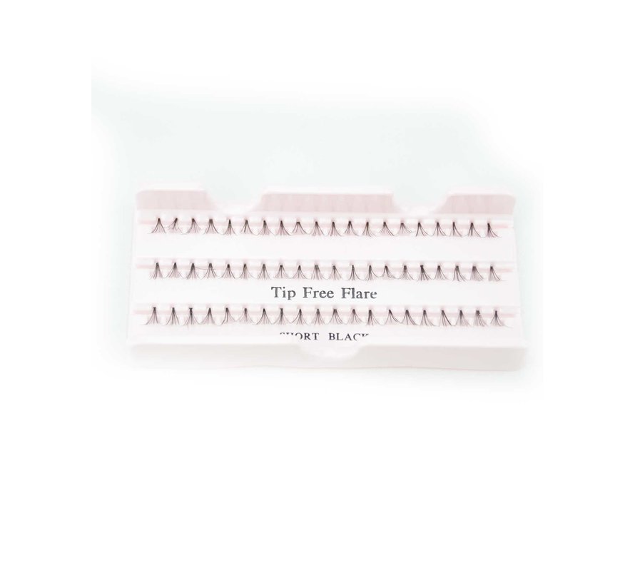 BS Tip Free Lashes Short Single 10 Trays