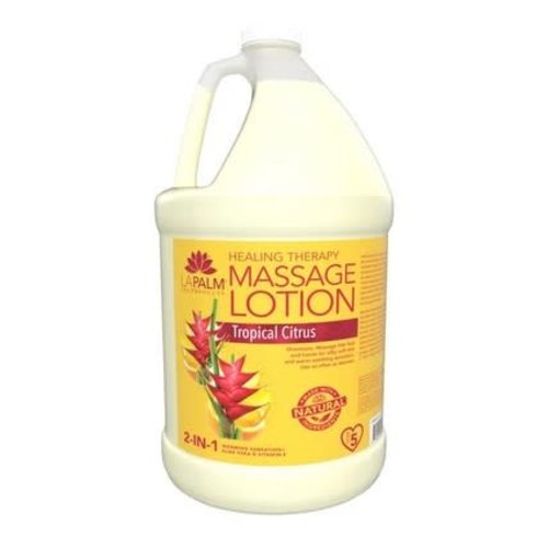 La Palm LA PALM Organic Healing Lotion Tropical Citrus Gallon 4/Box La Palm LA PALM Organic Healing Lotion Tropical Citrus Gallon 4/Box