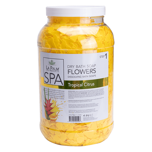 La Palm LA PALM Dry Bath Soap Flowers Gallon - Tropical Citrus La Palm LA PALM Dry Bath Soap Flowers Gallon - Tropical Citrus