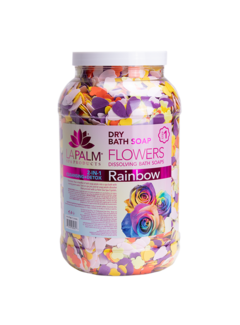 La Palm LA PALM Dry Bath Soap Flowers Gallon - Rainbow