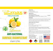 Biomax BIOMAX EPA Approved Surface Disinfectant Lemon Gallon 4/Case