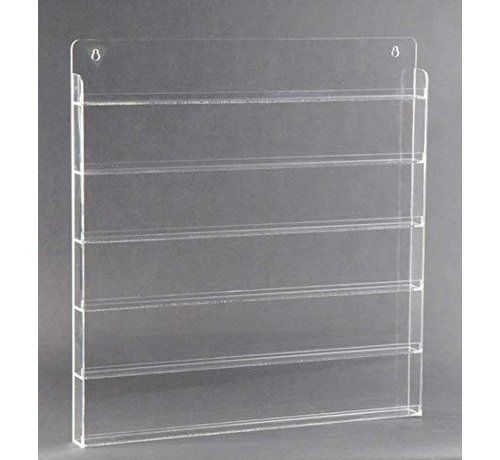 A.C.T. Acrylic Double Rows Polish Wall Rack 192 Bottles