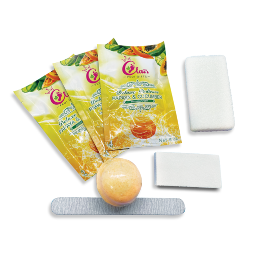 Clair CLAIR PEDI GIFTS Papaya & Cucumber 7 Step 144/Box Clair CLAIR PEDI GIFTS Papaya & Cucumber 7 Step 144/Box