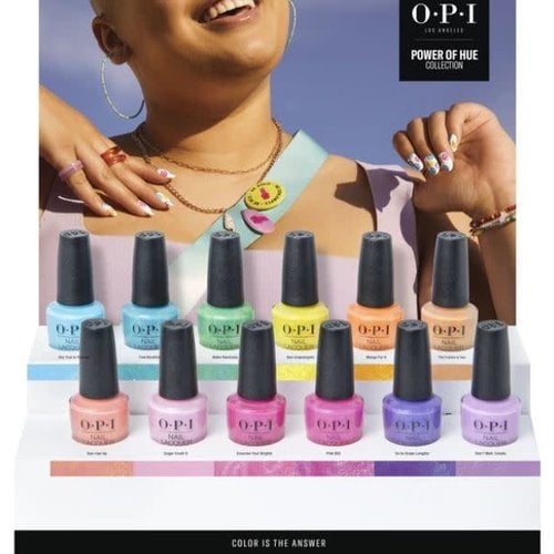 O-P-I OPI Nail Lacquer - Summer 2022 Power Of Hue Collection - 12 Pieces Display