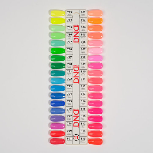 DND Color Sample Chart 11 DND Color Sample Chart 11
