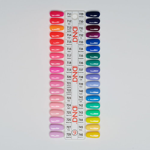 DND Color Sample Chart 9 DND Color Sample Chart 9